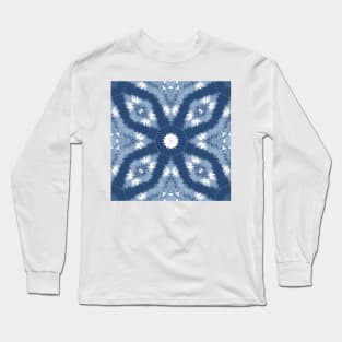 Shibori , Texture , Floral , Diamond Long Sleeve T-Shirt